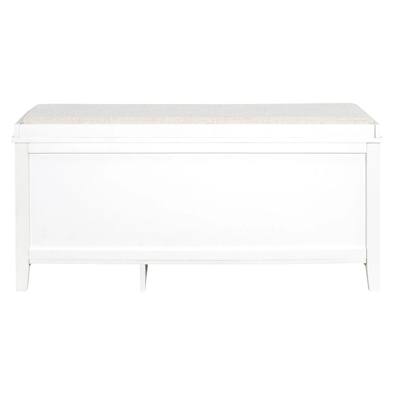 Banc à chaussures d'entrée avec portes en rotin, coussin et tiroirs de rangement