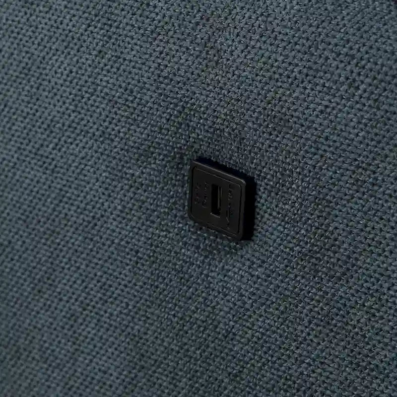 Canapé deux places du milieu du siècle avec ports de chargement USB