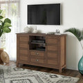 Meuble TV en bois massif de 54 pouces