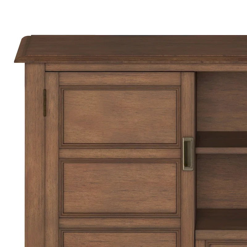 Meuble TV en bois massif de 54 pouces