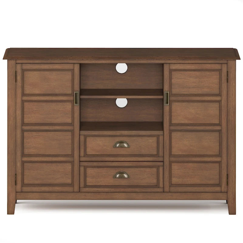 Meuble TV en bois massif de 54 pouces