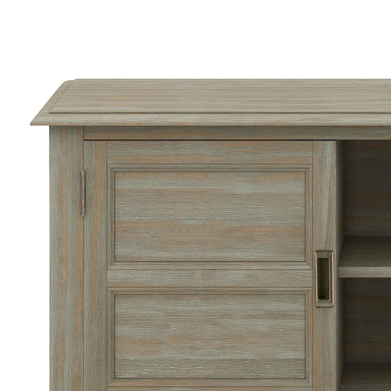 Meuble TV en bois massif de 54 pouces