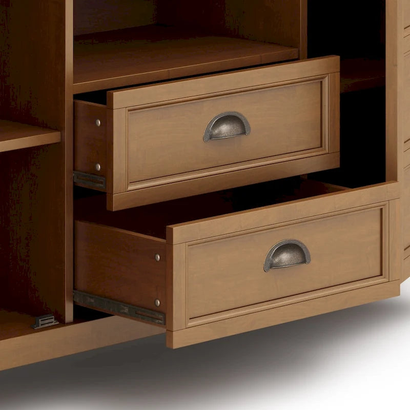 Meuble TV en bois massif de 54 pouces