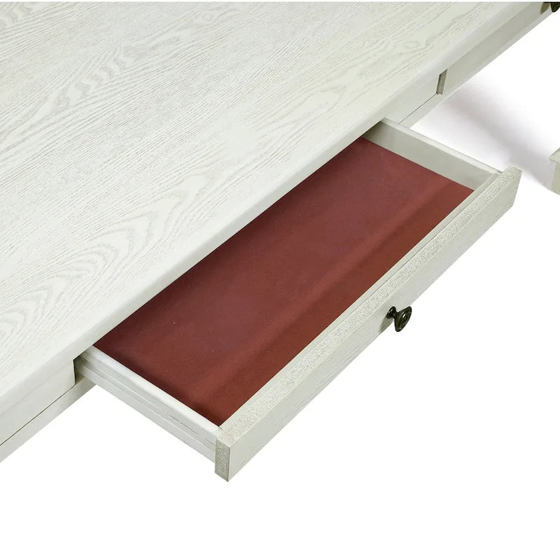 Table à manger en bois massif de 183 cm avec pieds sabre | 4 à 6 places