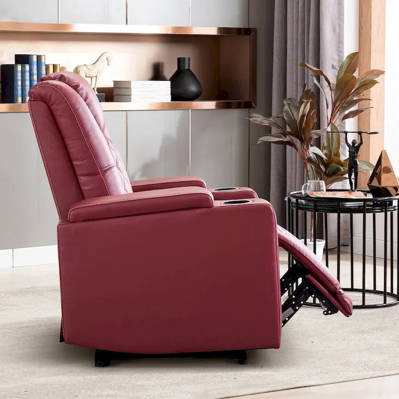 Fauteuil inclinable électrique avec ports USB et porte-gobelets