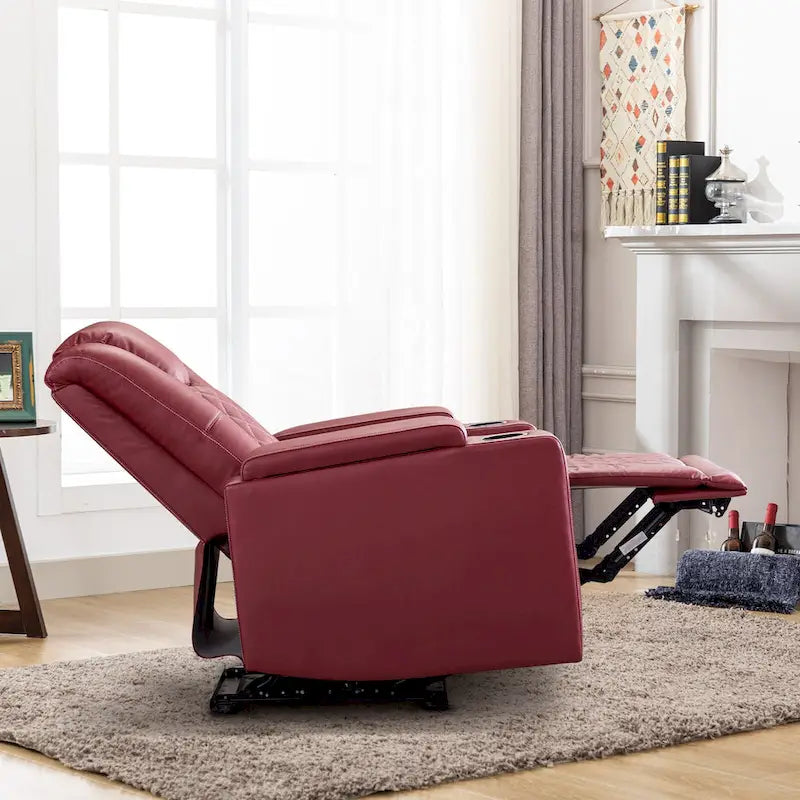 Fauteuil inclinable électrique avec ports USB et porte-gobelets