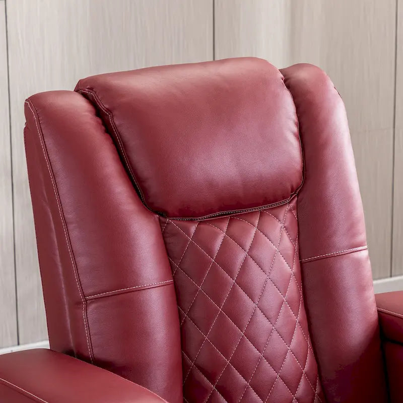 Fauteuil inclinable électrique avec ports USB et porte-gobelets