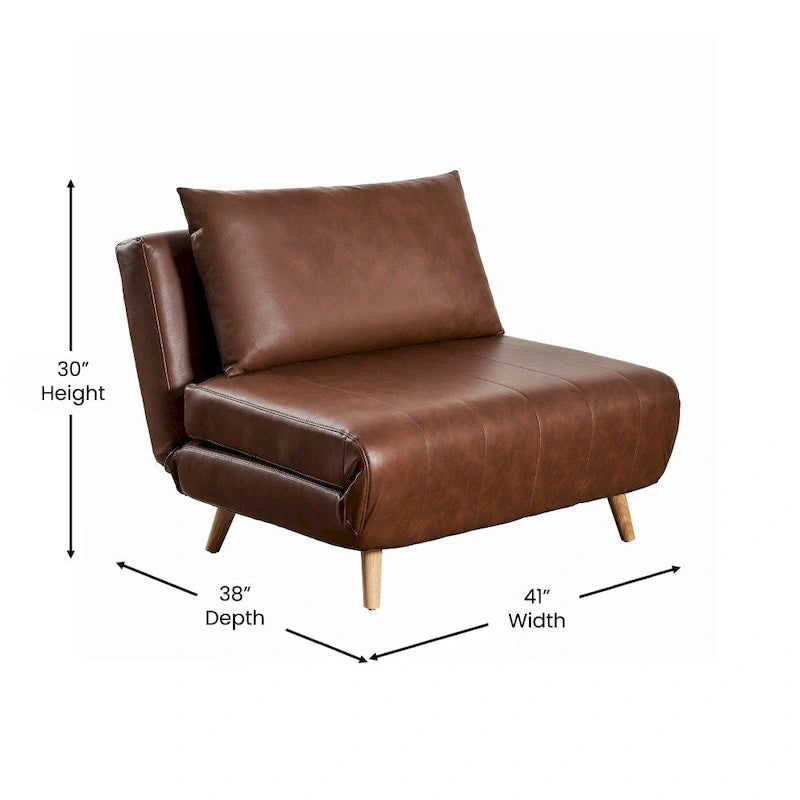 Fauteuil convertible 3-en-1 | Chaise, fauteuil inclinable et lit simple