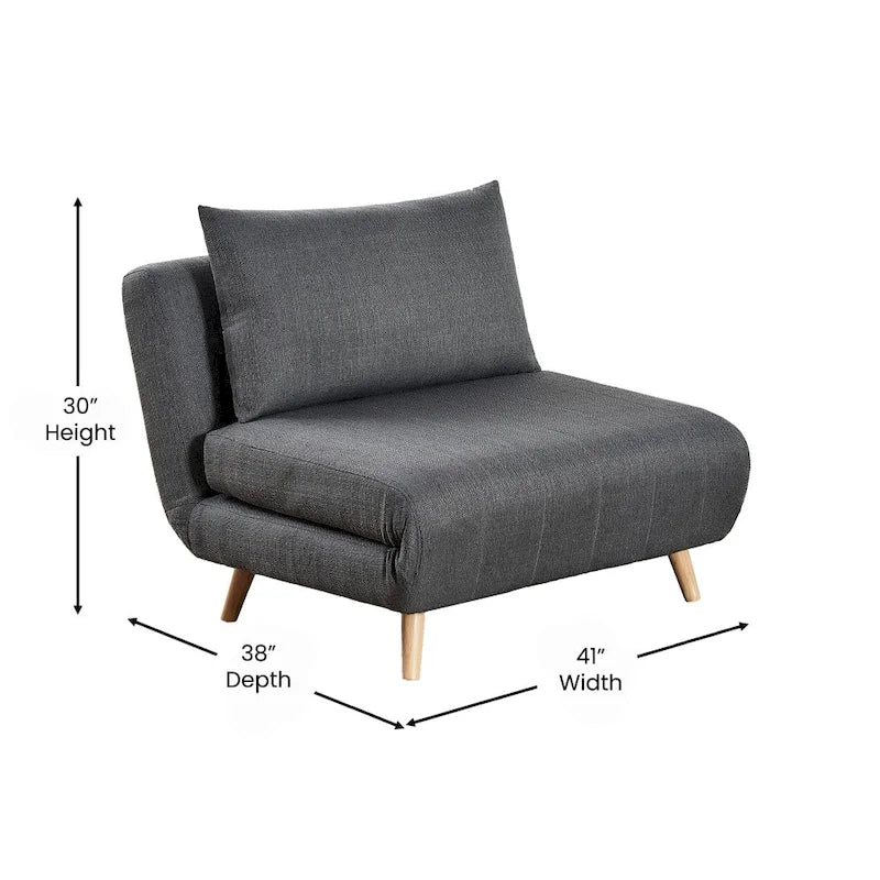 Fauteuil convertible 3-en-1 | Chaise, fauteuil inclinable et lit simple