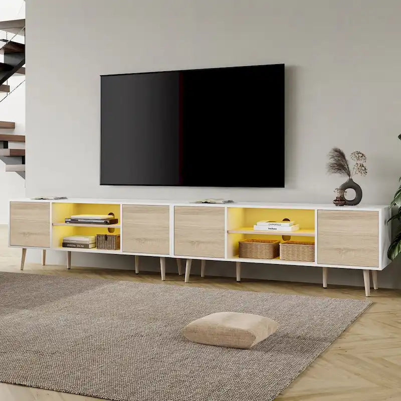 Meuble TV extra large de 106 pouces