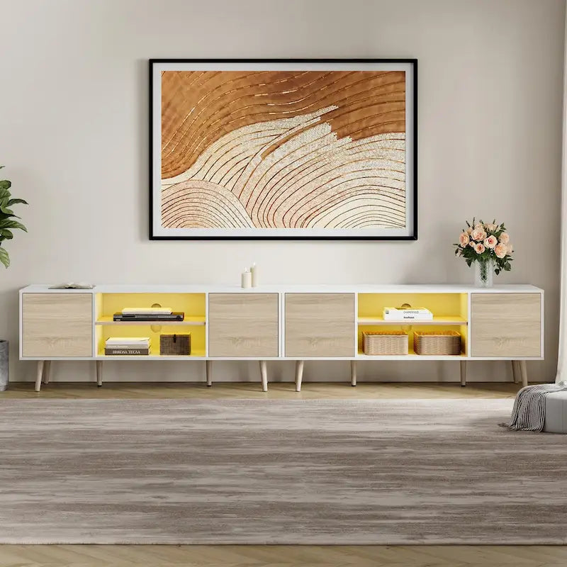 Meuble TV extra large de 106 pouces