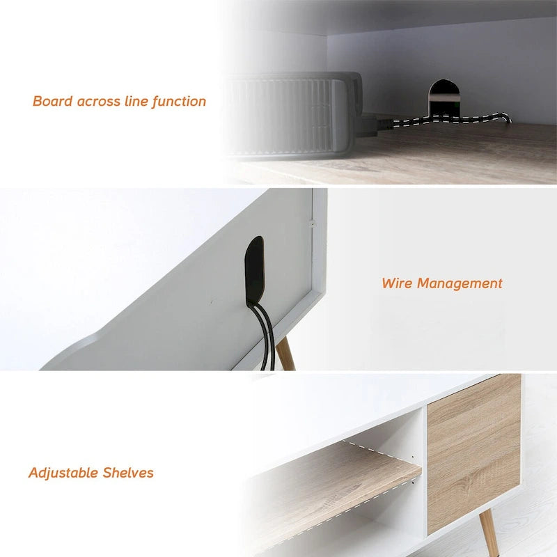Meuble TV extra large de 106 pouces