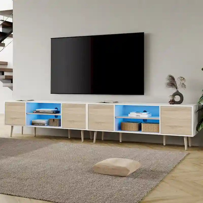 Meuble TV extra large de 106 pouces