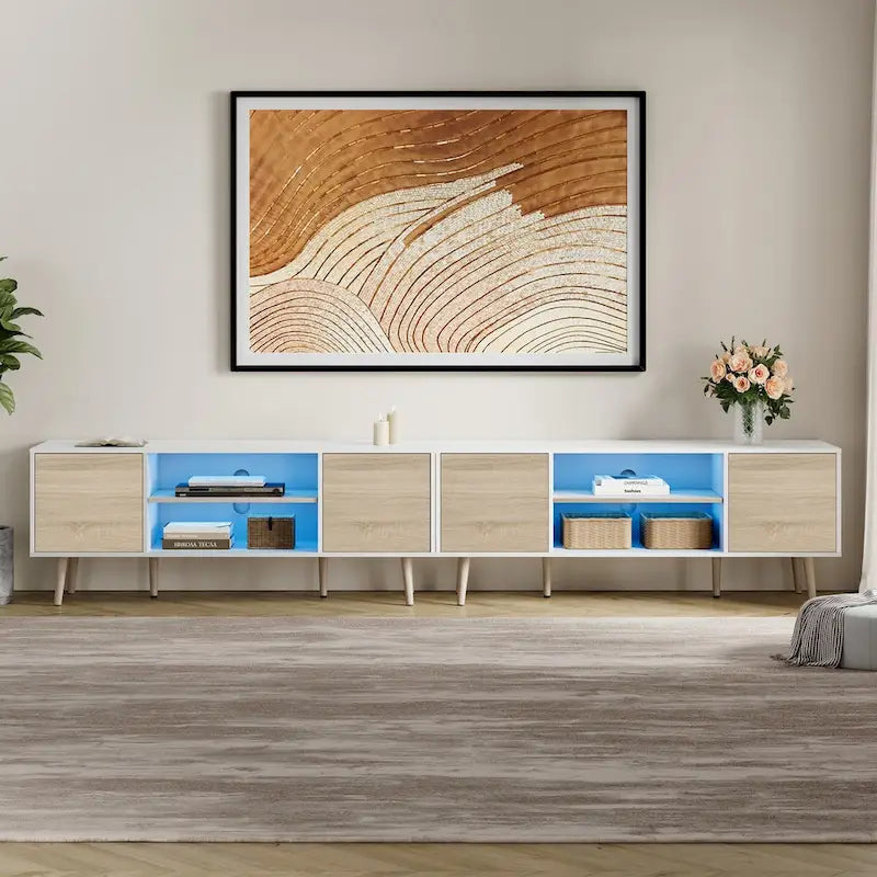 Meuble TV extra large de 106 pouces