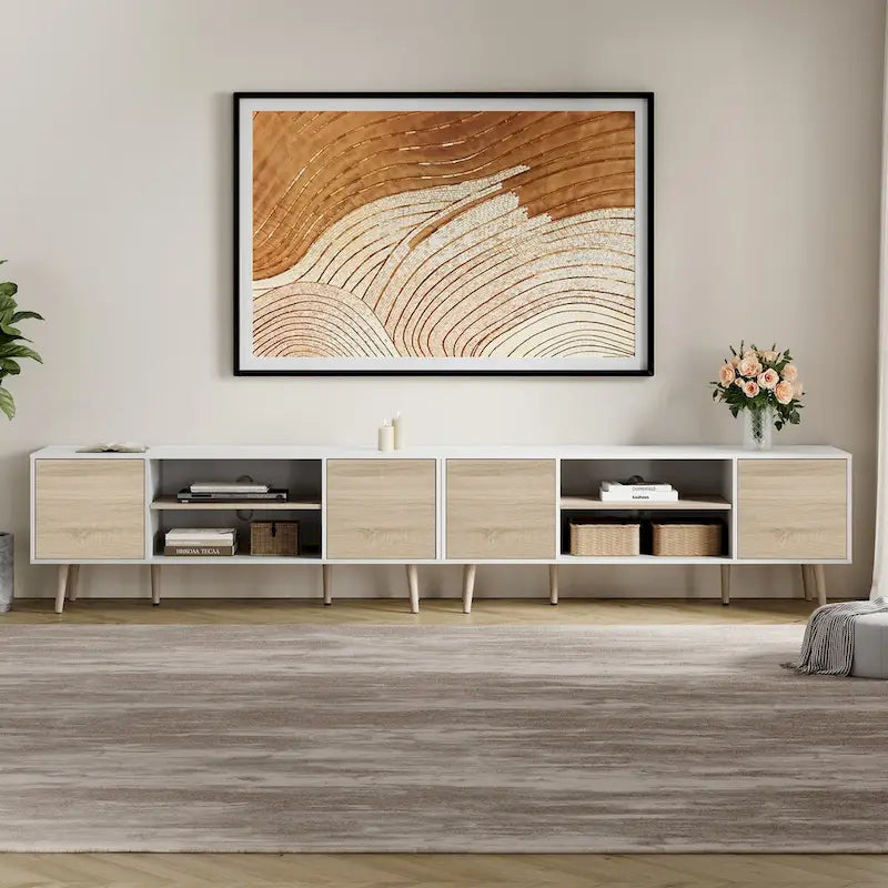 Meuble TV extra large de 106 pouces