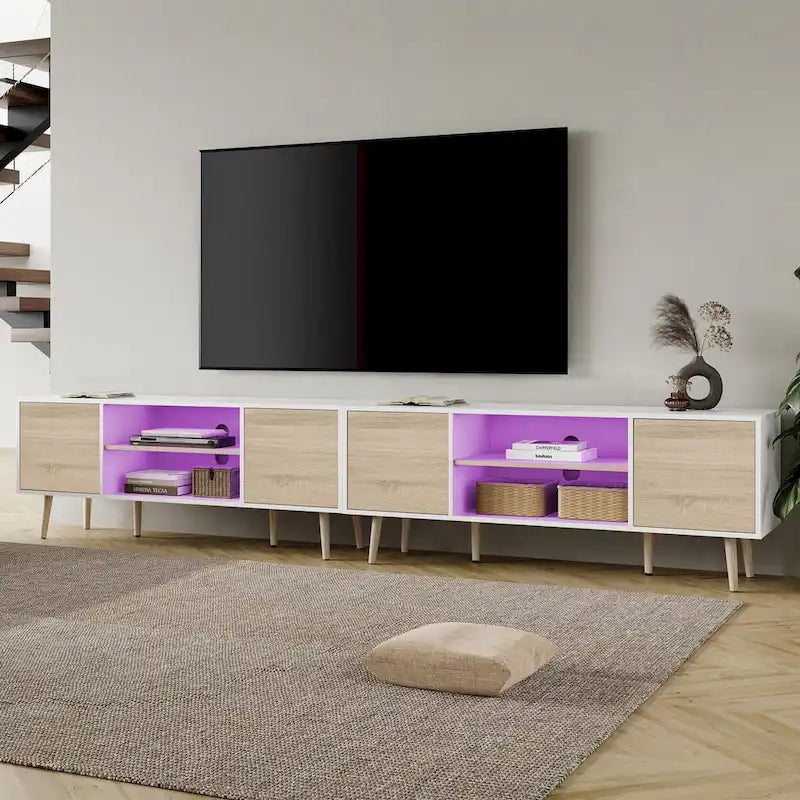 Meuble TV extra large de 106 pouces