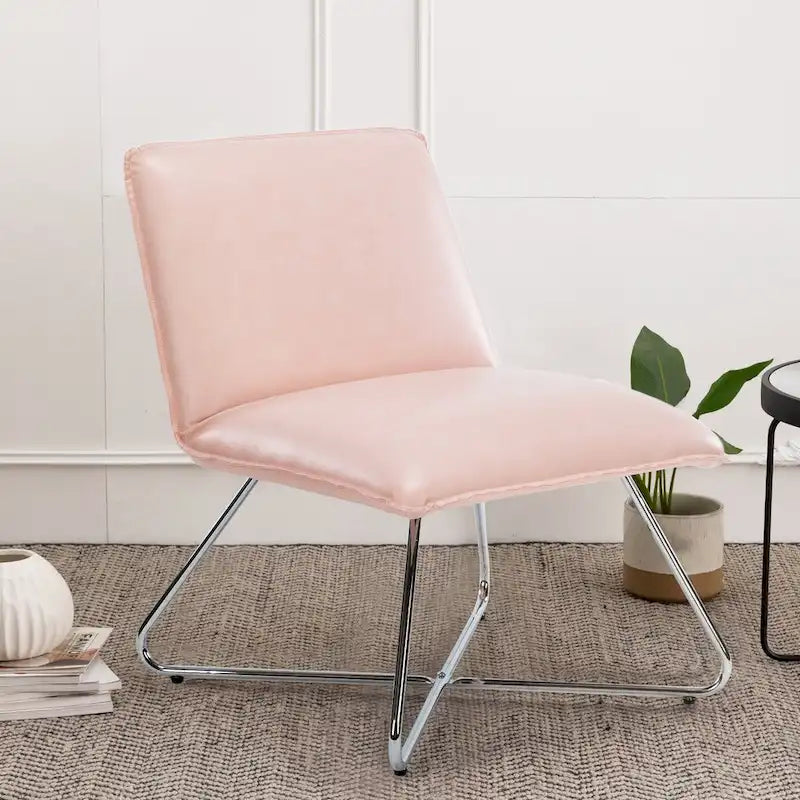 Fauteuil d'appoint Mid-Century en similicuir avec dossier réglable | 8 coloris