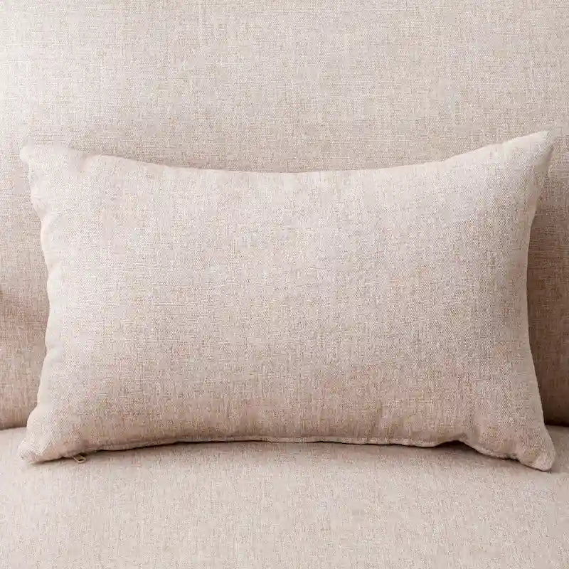 Fauteuil d'appoint 26" en mélange de lin avec pieds en bois et coussin lombaire | 3 couleurs