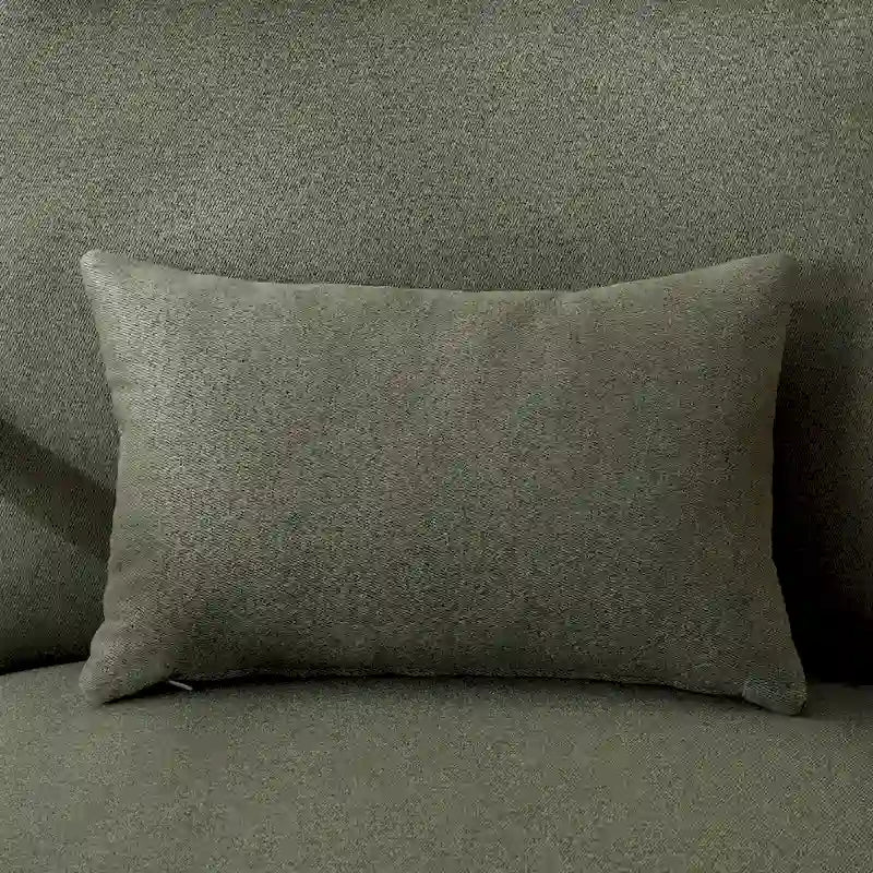 Fauteuil d'appoint 26" en mélange de lin avec pieds en bois et coussin lombaire | 3 couleurs