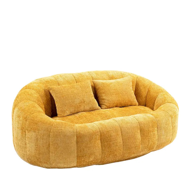 Causeuse-Pouf Grande Hauteur Chenille