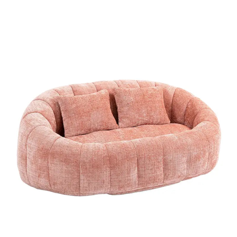 Causeuse-Pouf Grande Hauteur Chenille