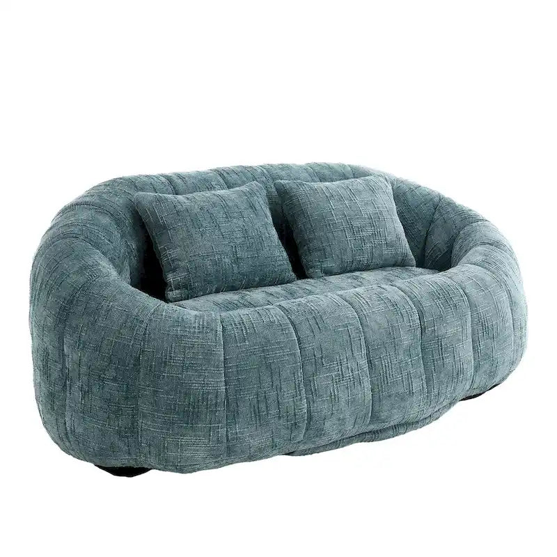 Causeuse-Pouf Grande Hauteur Chenille