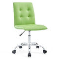 Chaise de bureau sans accoudoirs à dossier mi-hauteur capitonnée