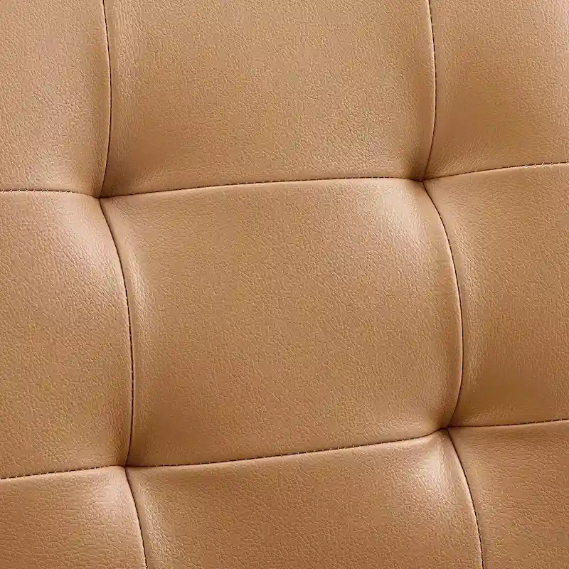 Chaise de bureau sans accoudoirs à dossier mi-hauteur capitonnée