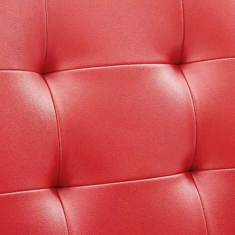 Chaise de bureau sans accoudoirs à dossier mi-hauteur capitonnée
