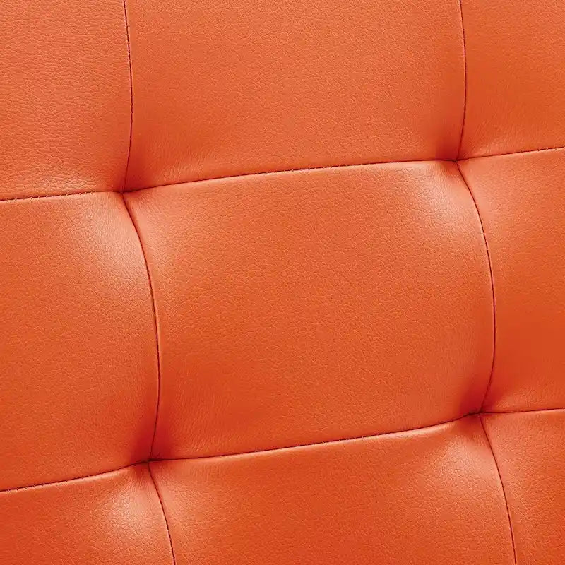 Chaise de bureau sans accoudoirs à dossier mi-hauteur capitonnée