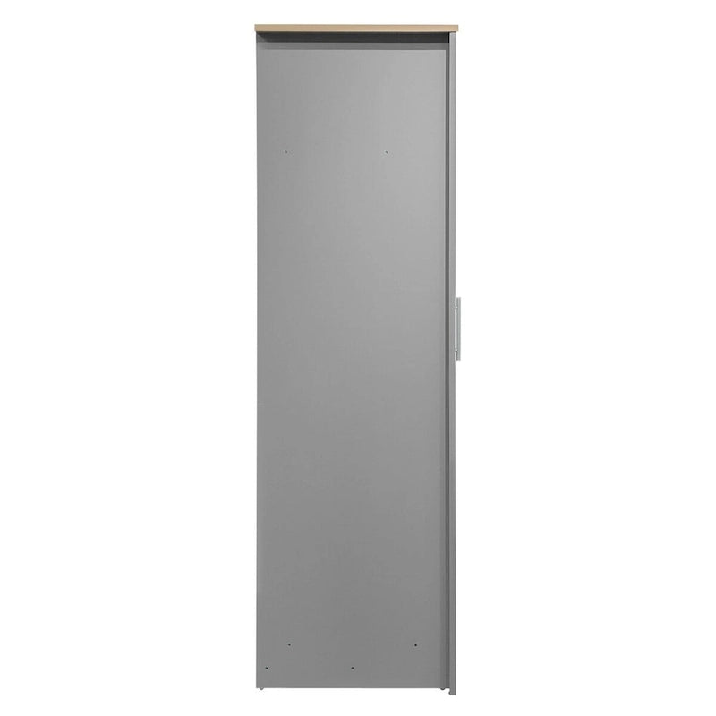 Armoire 3 portes avec tringles et 2 tiroirs